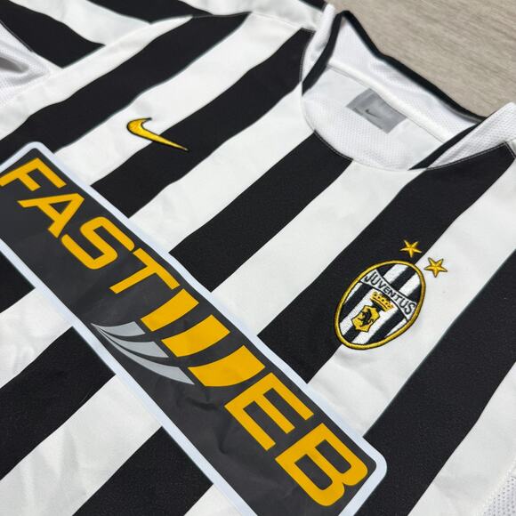 Vintage Nike Juventus Pavel Nedved Jersey S 03/04 #11 Home Soccer Futbol Jersey - Picture 5 of 7